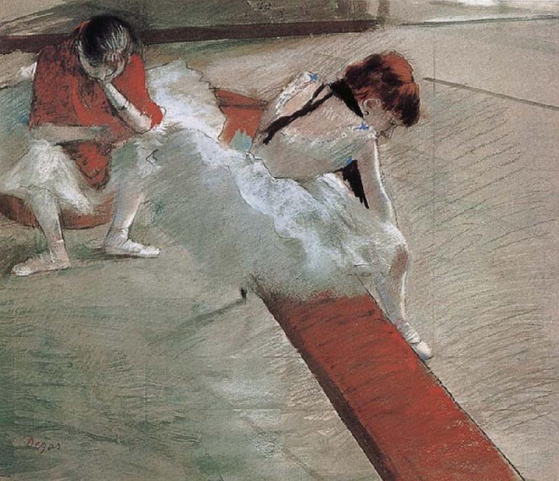 Dancer have a break, Edgar Degas